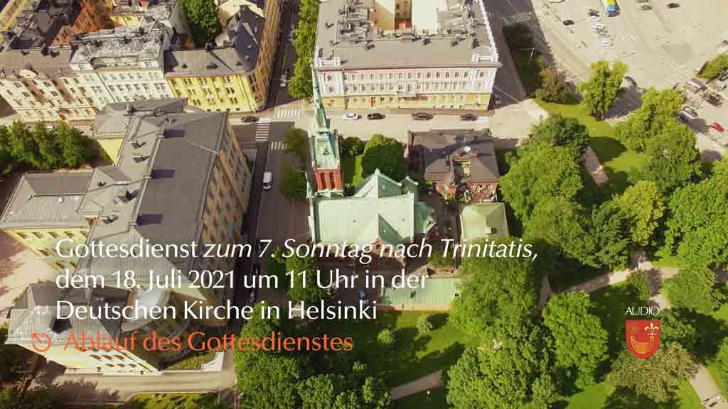 Gottesdienstordnung und Liedblatt am 18. Juli 2021 um 11 Uhr (PDF)