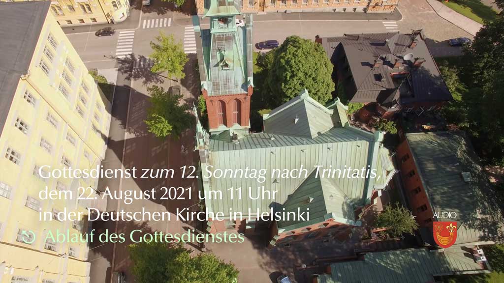 Gottesdienstordnung und Liedblatt am 22. August 2021 um 11 Uhr (PDF)