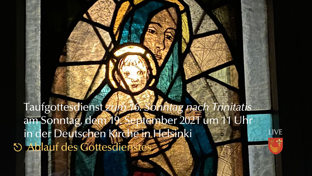 Gottesdienstordnung und Liedblatt am 19. September 2021 um 11 Uhr (PDF)