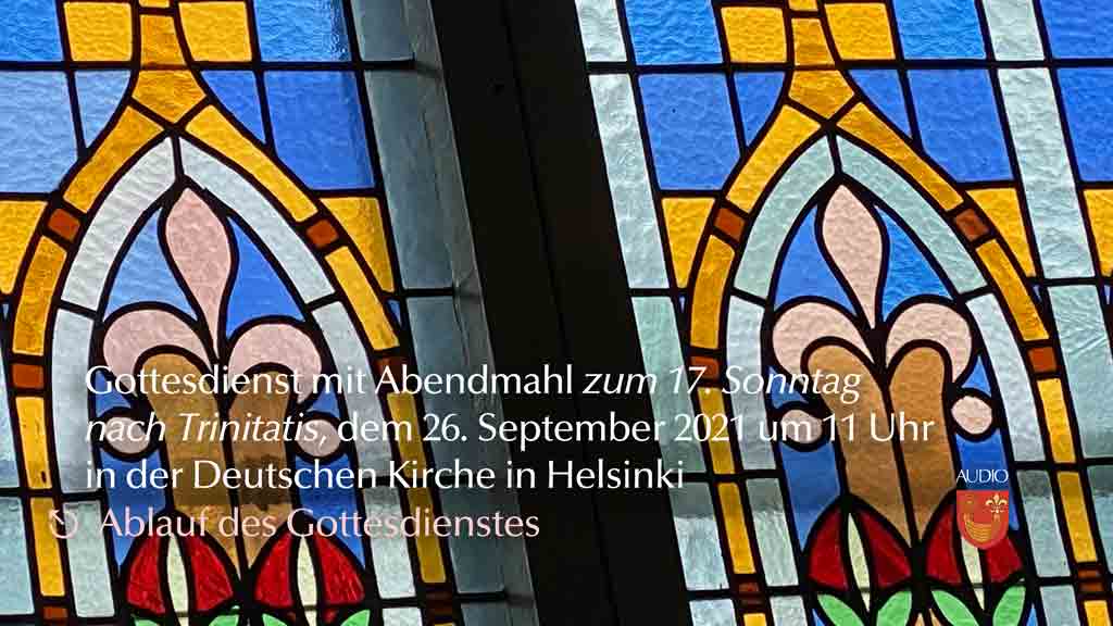 Gottesdienstordnung und Liedblatt am 26. September 2021 um 11 Uhr (PDF)