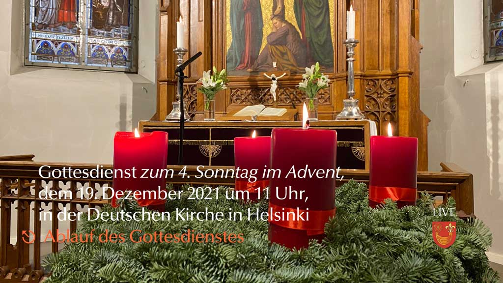 Gottesdienstordnung und Liedblatt am 19. Dezember 2021 um 11 Uhr (PDF)