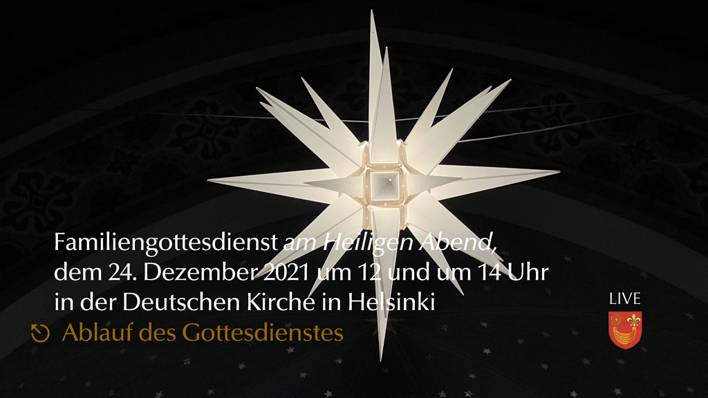 Gottesdienstordnung und Liedblatt am 24. Dezember 2021 um 12 und 14 Uhr (PDF)