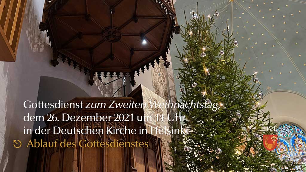 Gottesdienstordnung und Liedblatt am 26. Dezember 2021 um 11 Uhr (PDF)