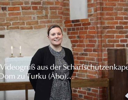Ein Videogruß aus der Scharfschützenkapelle im Dom zu Turku (Åbo)…