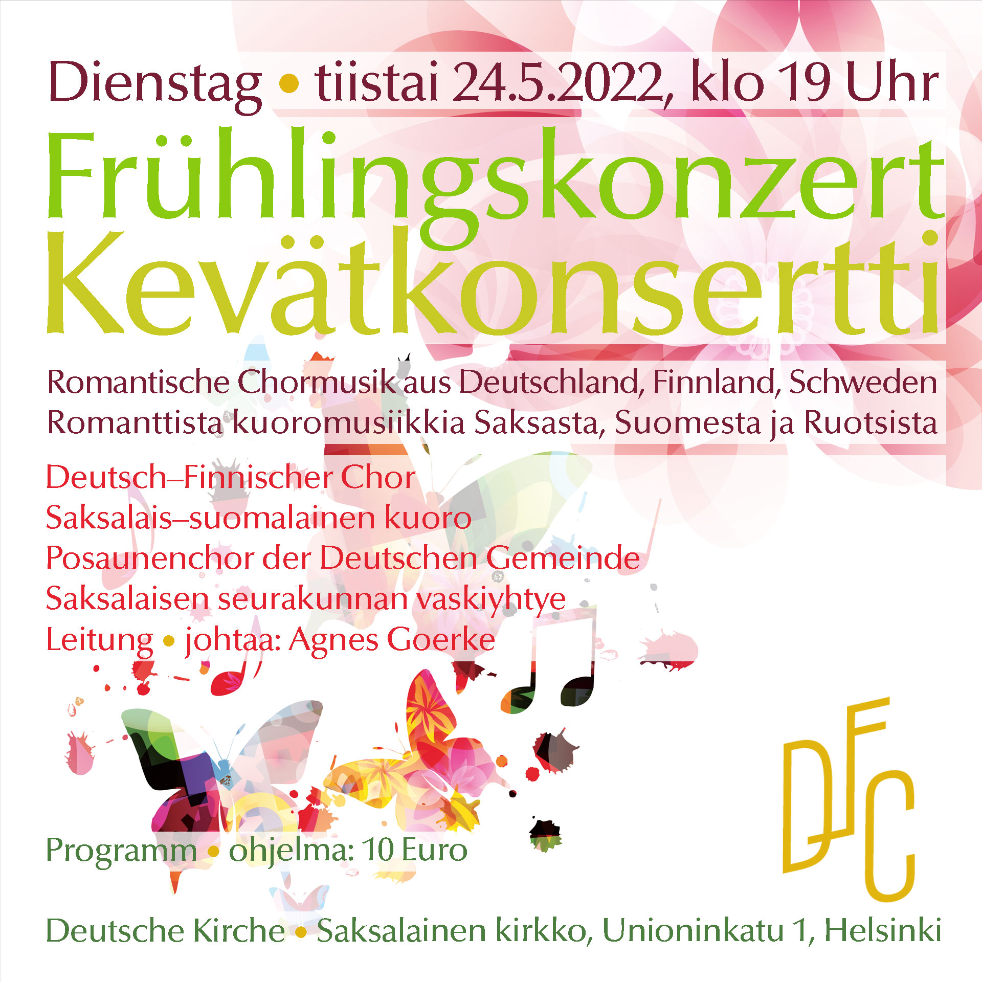 Frühlingskonzert am 24. Mai 2022 um 19 Uhr