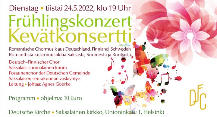 Frühlingskonzert am 24. Mai 2022 um 19 Uhr