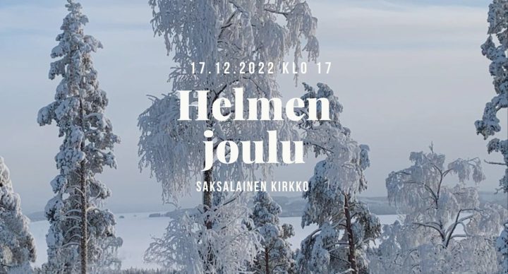 Frauenchor Helmi: mit 'Helmen joulu' am Samstag, dem 17. Dezember um 17 Uhr in der Deutschen Kirche in Helsinki